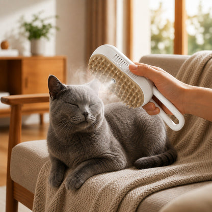 3-in-1 Electric Spray Grooming Brush