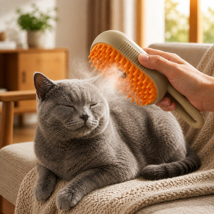 3-in-1 Electric Spray Grooming Brush